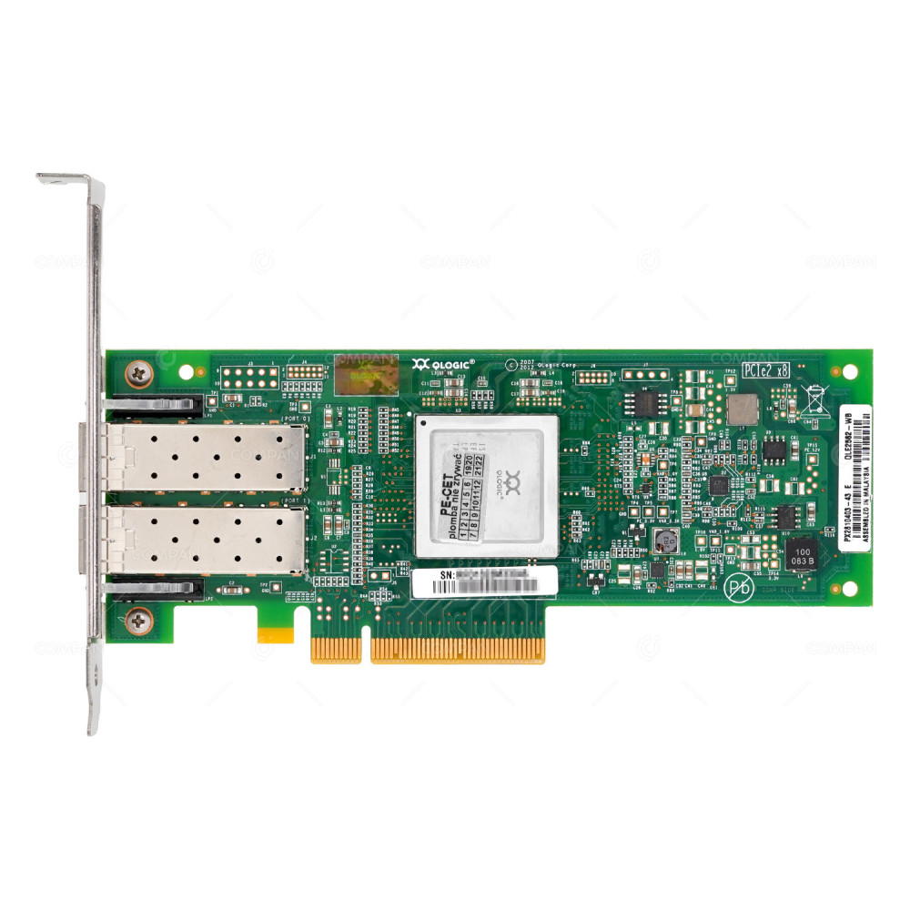QLE2562-WB QLOGIC QLE2562 DUAL PORT 8GB SFP FC ADAPTER LOW PROFILE
